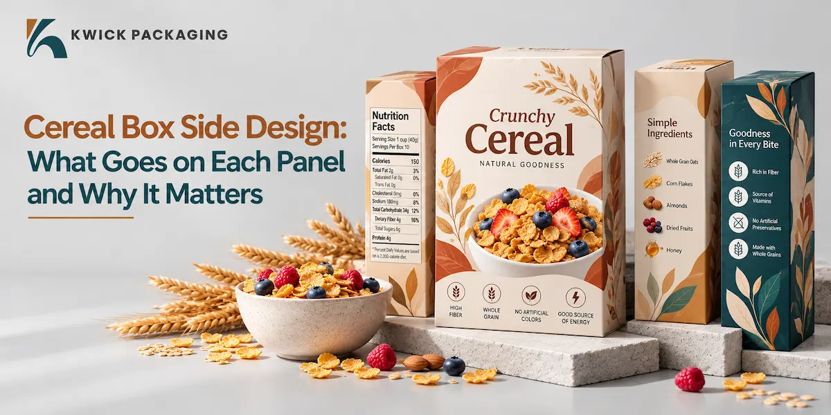 Cereal Box Side Design: What Goes on Each Panel and Why It Matters